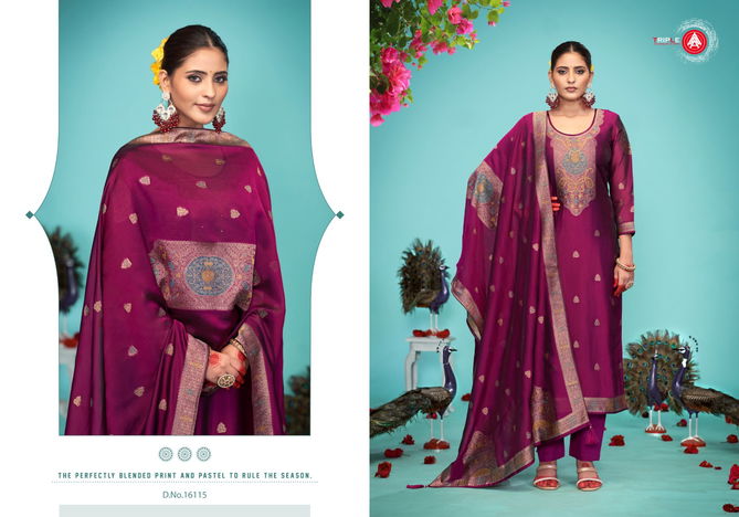 Saptrang Vol 2 By Triple Aaa Viscose Silk Jacquard Designer Dress Material Wholesale Online